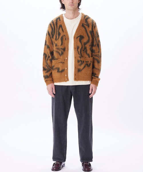 「OBEY」 ニットカーディガン L ブラウン系その他 メンズ_画像8