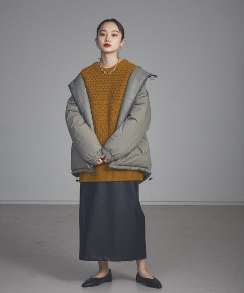 「NOMINE」 長袖ニット フリー グリーン レディース_画像2