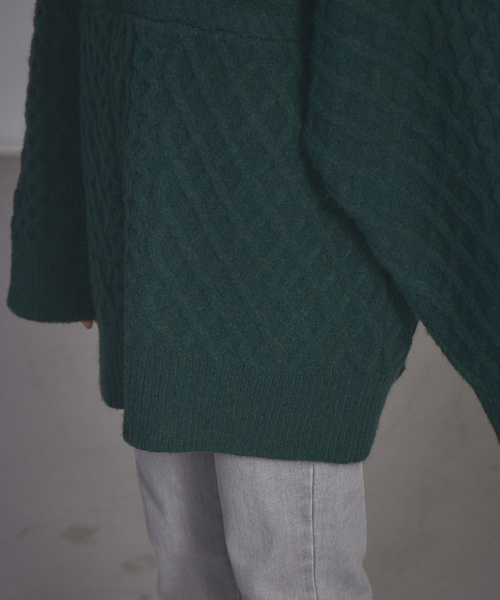 「NOMINE」 長袖ニット フリー グリーン レディース_画像9