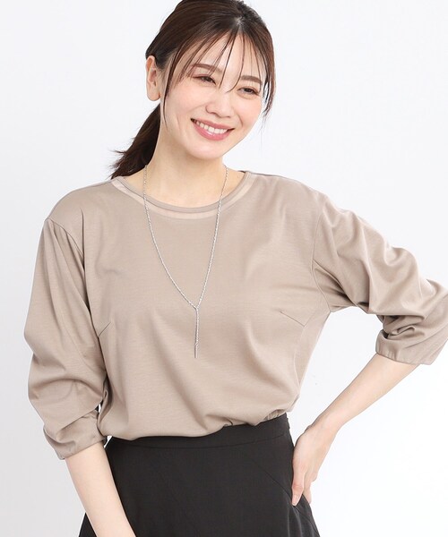 tシャツ 「夏SALE／接触冷感／洗える」六分袖ジャージプルオーバー レディース Reflect tシャツ 「夏SALE／接触冷感／洗える」六分袖ジャージ