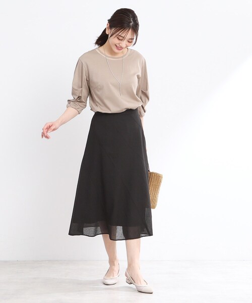 tシャツ 「夏SALE／接触冷感／洗える」六分袖ジャージプルオーバー レディース Reflect tシャツ 「夏SALE／接触冷感／洗える」キレイめジャージ