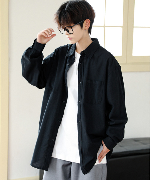 NEOS（KOKUYO） シャツ 「neos」ルーズシルエット ストライプ＆無地