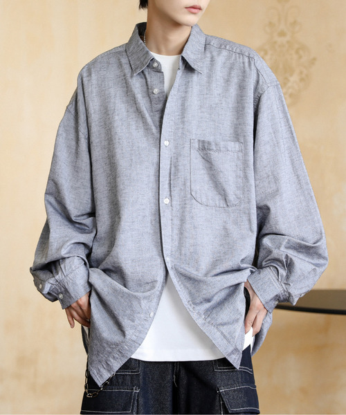 NEOS（KOKUYO） シャツ 「neos」ルーズシルエット ストライプ＆無地