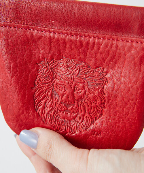 LION COFFEEebr カップレザーポーチ 本日お値下げ❗早い者勝ちです❗ ear PAPILLONNER ポーチ LION COFFEE(ライオンコーヒー)コラボ