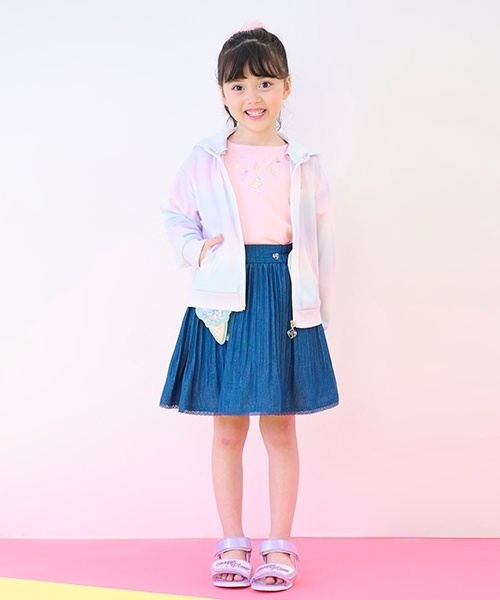 mezzo piano スカート アイスポーチつき アコーディオンプリーツ