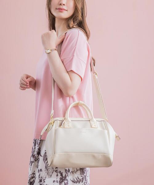 anello ショルダーバッグ バッグ 「anello」合皮口金2WAY