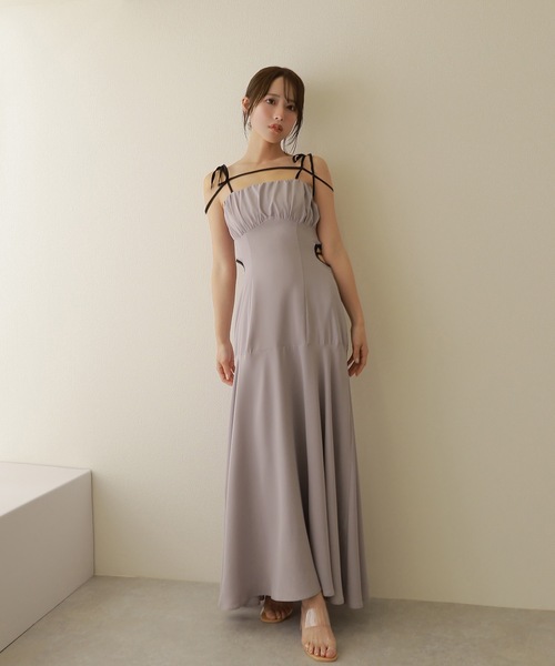 M DOLLY ワンピース *M DOLLY original* bicolor back conscious dress