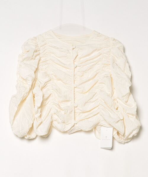 「UNITED ARROWS」 7分袖ブラウス FREE ベージュ レディース