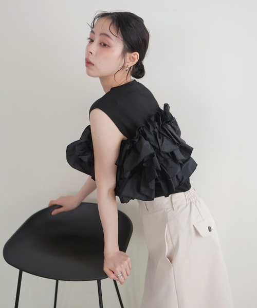 LIAN tシャツ フリルビスチェドッキングT レディース : ZOZOTOWN Yahoo