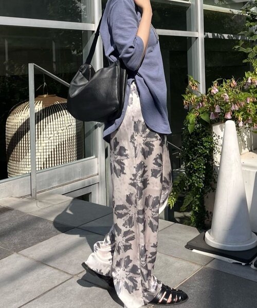 ear PAPILLONNER パンツ 花柄プリントパンツ「SUM1 STYLE(スミ