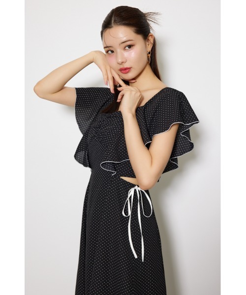 rienda フリルウエストオープンワンピース Mサイズ rienda ワンピース フリルウエストオープンワンピース 夏服