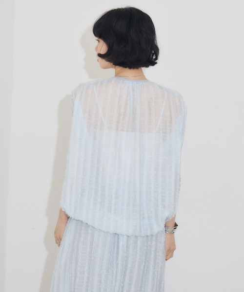 ブラウス シャツ 「KATHARINE ROSS」ストライプカットドビーブラウス レディース KATHARINE ROSS ブラウス シャツ 「KATHARINE ROSS」ストライプ