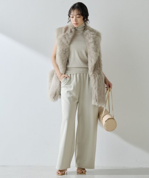 Whim Gazette（ウィム ガゼット） ベスト ジレ ムートンファージレ