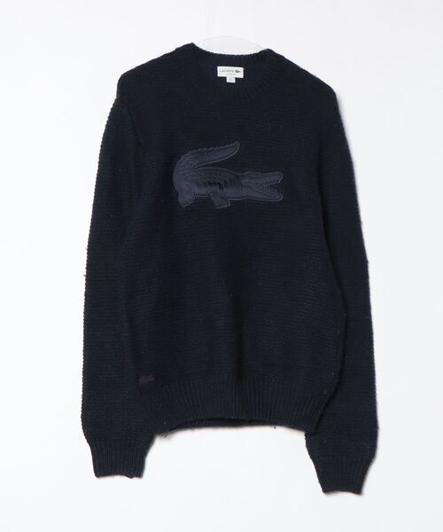 LACOSTE（ラコステ） 長袖ニット 3 ダークネイビー メンズ : ZOZOTOWN