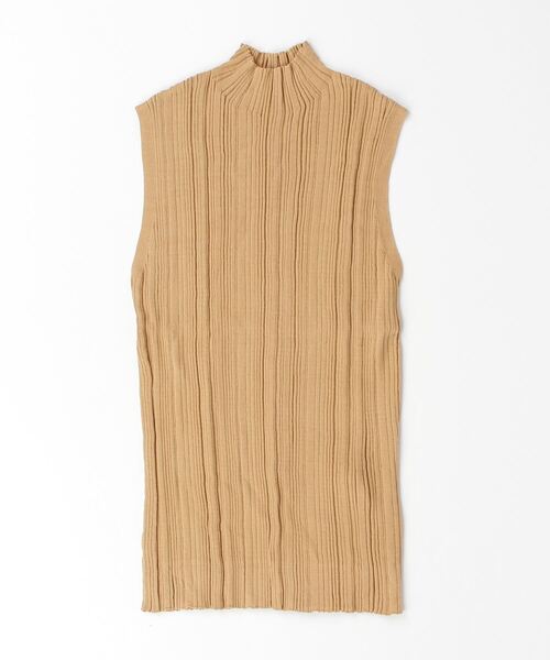 「Demi-Luxe BEAMS」 ノースリーブニット ONE SIZE ベージュ レディース