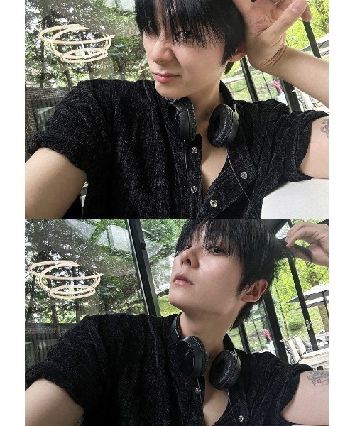 [COSYHARU]Beloa Golgi Henley Neck Short Sleeve関税・配送料込 COSYHARU]Beloa Golgi Henley Neck Short Sleeve関税・配送料込