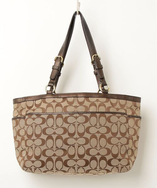 Coach トートバッグ ブラウン/タン コーチ トートバッグ バッグ レディース テイラー シグネチャー