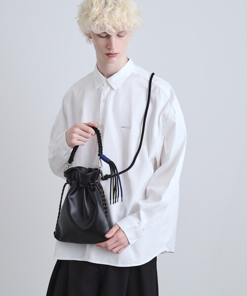 【美品】R&D.M.Co- エクリュエプゥス別注 巾着ショルダーバッグ GOD柄 beautiful people/ビューティフルピープル】《STUDIOUS別注》《新型