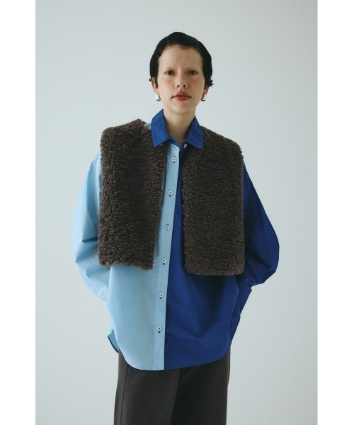 ベスト ジレ Fur like vest　　ファーライクベスト レディース