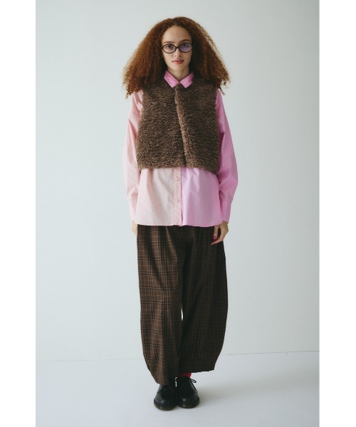 HeRIN.CYE ベスト ジレ Fur like vest ファーライクベスト レディース