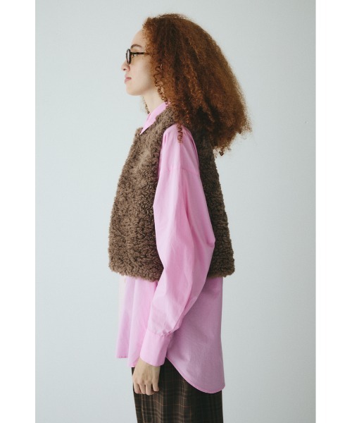 HeRIN.CYE ベスト ジレ Fur like vest ファーライクベスト レディース