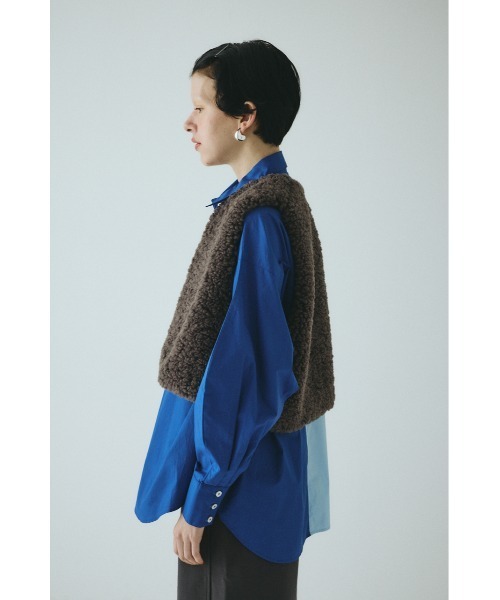 ベスト/ジレ Fur Knit Vest mikomori（ミコモリ） ベスト ジレ FUR VEST レディース : ZOZOTOWN