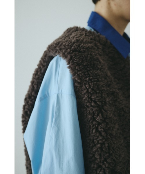 ベスト/ジレ Fur Knit Vest mikomori（ミコモリ） ベスト ジレ FUR VEST レディース : ZOZOTOWN