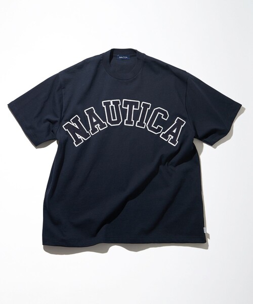 「NAUTICA」 半袖Tシャツ MEDIUM ホワイト メンズ