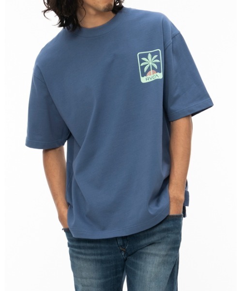 「RVCA」 半袖Tシャツ MEDIUM オフホワイト メンズ