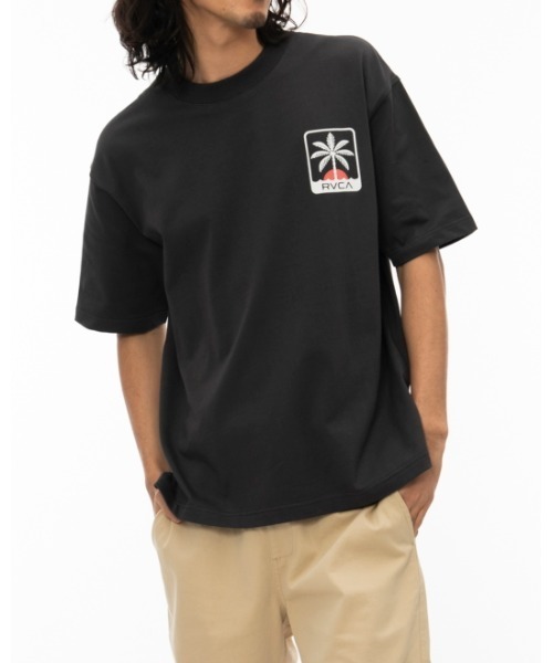 「RVCA」 半袖Tシャツ MEDIUM オフホワイト メンズ