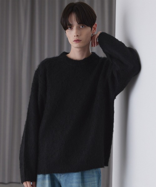 LUENNA セーター ニット 「LUENNA」Basic Shaggy Knit Sweater