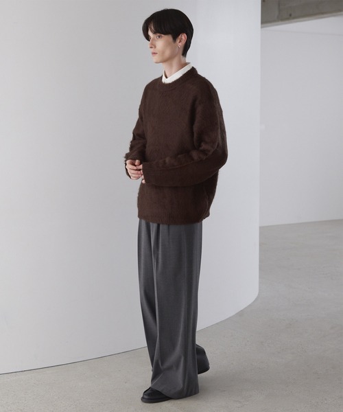 LUENNA セーター ニット 「LUENNA」Basic Shaggy Knit Sweater