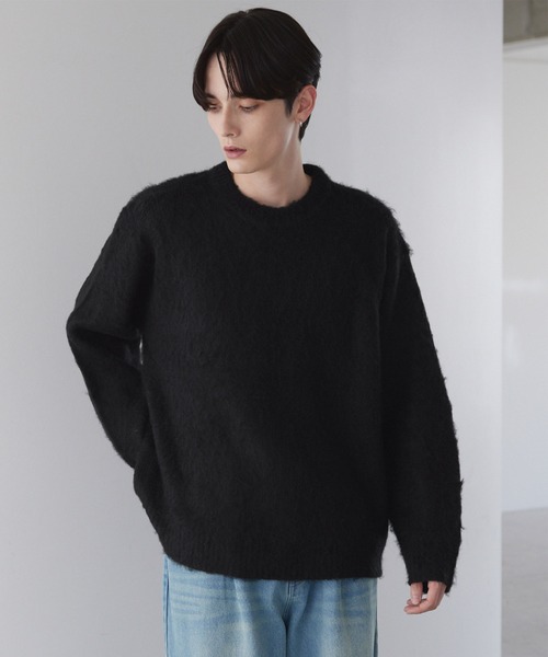 LUENNA セーター ニット 「LUENNA」Basic Shaggy Knit Sweater