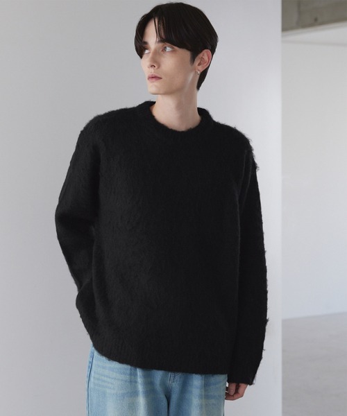 LUENNA セーター ニット 「LUENNA」Basic Shaggy Knit Sweater