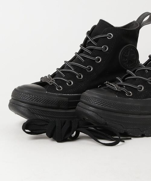 エックスガールコラボConverse ハイカットスニーカー 黒 CONVERSE コンバース レディース 厚底 正規品 トレックウエーブ