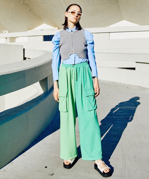 MAISON SPECIAL（メゾンスペシャル） スウェットパンツ 38 ブルー