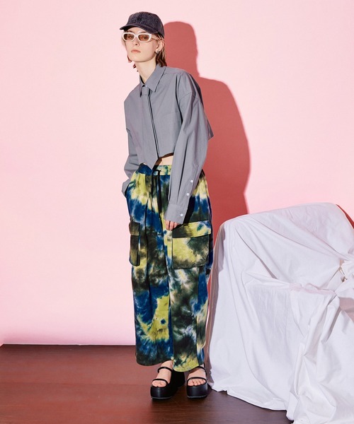 MAISON SPECIAL / スウェットパンツ/38/コットン/BLU/総柄/21221265115 MAISON SPECIAL（メゾンスペシャル） スウェットパンツ 38 ブルー