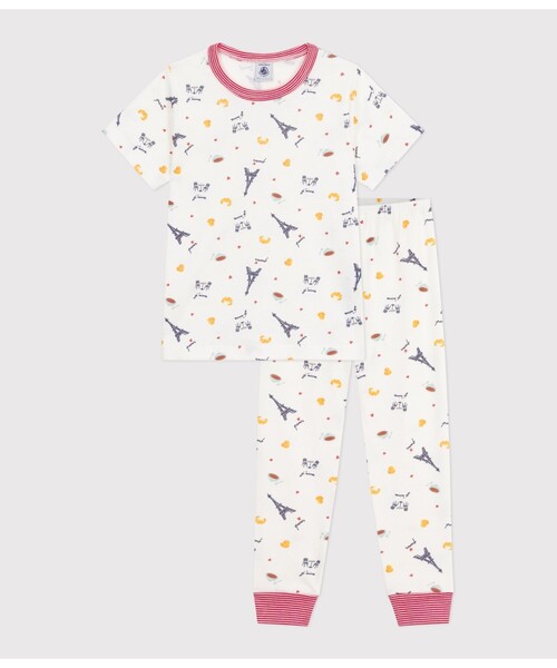 専用　プチバトー　パジャマ2点 楽天市場】プリント長袖パジャマ PETIT BATEAU プチバトー