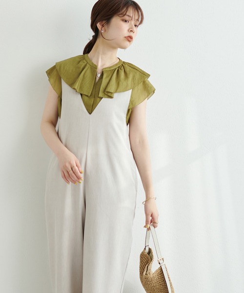 「natural couture」 半袖ブラウス FREE ホワイト レディース_画像7