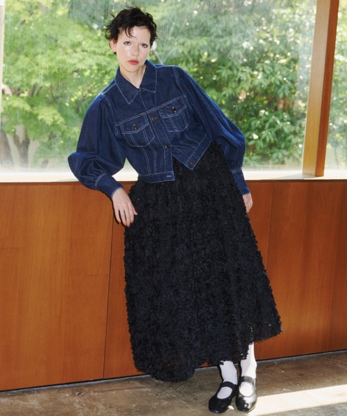 PERNA パフスリーブ デニムジャケット PERNA パフスリーブ デニム