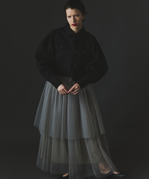 PERNA（ペルナ） デニムジャケット gジャン ボリュームスリーブデニム