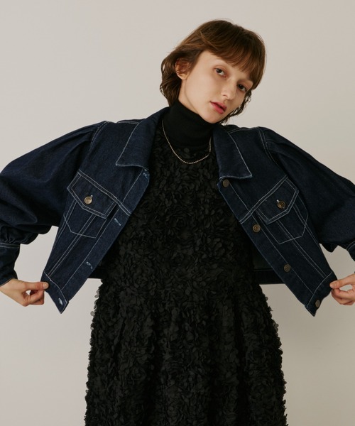 PERNA（ペルナ） デニムジャケット gジャン ボリュームスリーブデニム