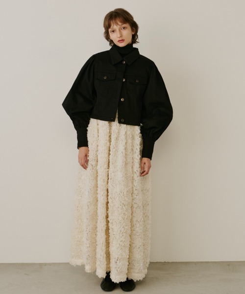 PERNA（ペルナ） デニムジャケット gジャン ボリュームスリーブデニム