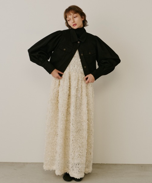 PERNA（ペルナ） デニムジャケット gジャン ボリュームスリーブデニム