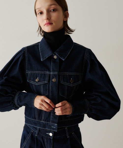 PERNA（ペルナ） デニムジャケット gジャン ボリュームスリーブデニム
