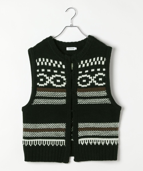 HYKE ハイク 20AW ノルディック柄 ニットベスト サイズS HYKE NORDIC FRINGE SWEATER VEST – COLDBECK ONLINE