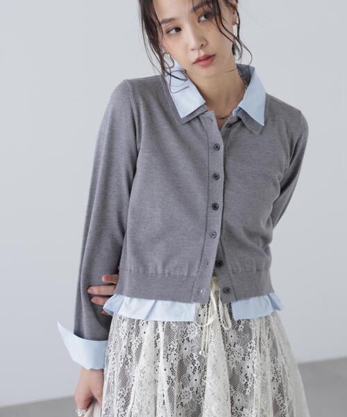 FREE'S MART（フリーズマート） ニット セーター シャツフェイク