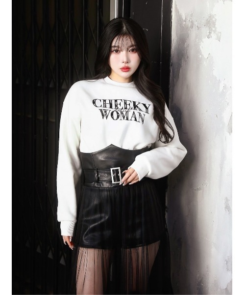 Darich（ダーリッチ） スウェットカットソー FREE ホワイト レディース