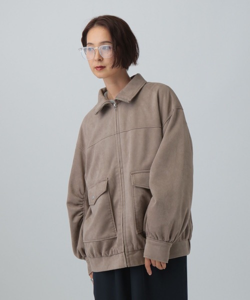 LEPSIM（レプシィム） ブルゾン アウター フェイクスエードブルゾン