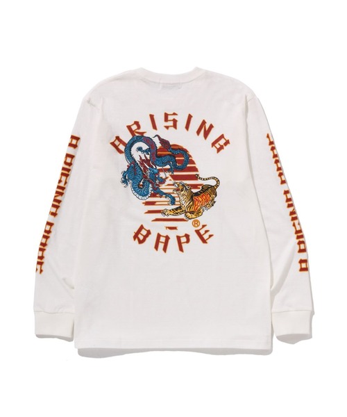 A BATHING APE（アベイシングエイプ） tシャツ A RISING BAPE L/S TEE